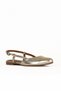 Gold Shiny Leather Women's Sandals 01We2904 - 2