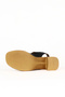 Black Leather Women's Heeled Sandals 01We3701 - 5
