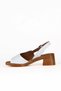 White Leather Women's Heeled Sandals 01We3803 - 3