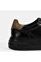 Men's Black Lace-Up Leather Casual Shoes - 6