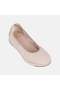 Women's Beige Desacomfort Nubuck Leather Ballerinas - 7