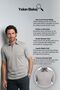 Men's Plus Size Shirt Collar White T-Shirt Classic Fit - 4910Bat - 7