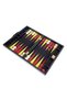 Tournament Size Backgammon Fabric Floor Mat 57X75 cm Yellow Red Wooden Vido - 6