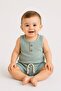 Baby Boy Waffle Fabric 2-Piece Summer Set Sleeveless Shorts Set 0-3-6-9-12 Months - 2