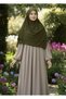 Hijab Muslim Clothing Egyptian Medina Silk Scarf 110X110 Khaki