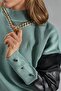My Fashion Faux Leather Detailed Sweater - 6