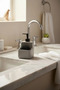 Liquid Soap Dispenser with Sponge Holder |   Kitchen Soap Holder and Sponge Holder Countertop Organizer - 4