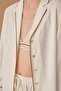 Printed Pajama Set with Bralette and Ribbed Details - Lx.25235 Ivory - 2