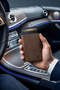 Palermo Brown Tri-Fold Mechanism Card Holder Genuine Leather Wallet Unisex Women Men Rfid Protected - 3