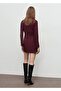 Drawstring Boat Neck Dress - 4