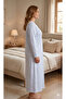 NIGHTWEAR THIN FOUR SEASONS WEARING 1 PIECE BLUE AND WHITE TINY FLOWERY QUALITY STYLISH LOVELY - 3