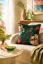 Blend-9372-Emerald Green Throw Pillow Cover