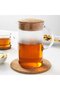 365+ Jug with lid, clear glass/cork, 1.5 l - 4