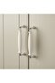 KLINGSTORP Handle, off-white/chrome-plated, 141 mm - 4