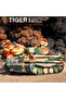 Army King New Camouflage Tiger Type I Heavy Tank Leopard style Building Blocks Toy Festi...