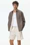 Regular Fit Linen-blend shorts