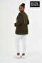 Women's Plus Size Chef Printed Bisilet Collar Slim Sweatshirt Spr26Bswk956-4 - 2