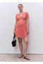 Short Dress with Floral Texture - 2