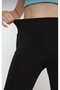 Women's Black High Waist Pocket Detailed Gathering Diving Leggings – Sports and Daily Use - 5