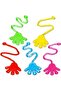 100PCS Glitter Sticky Hands Party Favors, Fun Stretchy Slap Hands for Kids Birthday Easter - 6