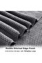 8-Piece Gray Bath Towel Set, 2 Extra Large Bath Sheets 35x70in, Microfiber Quick Dry - 4