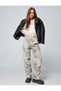 Parachute Trousers Batik Patterned Waist and Legs with Elastic Stoppers