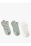 Floral 3-Piece Booties Socks Set Multicolored - 2