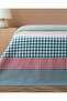Summer Grid Printed Cotton Lu Double Piqué 200X220 cm Orange - 2