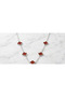 Silver Color Red Women's Necklace - 2