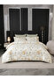 4-Pcs Printed Duvet Cover Set Queen Size 200x230cm, Brushed Microfiber Fabric (Without Filler)
