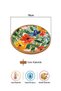 Watercolor Floral Patterned Cork Trivet Pot Pan Mat 19cm Diameter 1cm Thickness - 2