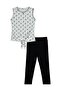Bow Patterned Set for 2-5 Years - Ecru - 4