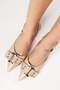 Sheri Nude Patent Leather Pointed Toe Heeled Shoes with Buckle Accessories - 2