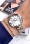 100% Original Silver Color Stainless Steel Cord Waterproof Women's Wristwatch Bracelet Gift