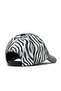 Black Leather-Zebra Leather Women's Hat - 4