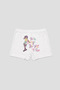 Girl's Patterned Premium Cotton Combed Cotton 2-Piece Boxer Shorts Set - 3