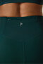Dark Green Merrow Stitched High Waist Slim Fit Leggings - 5