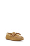 Women's Beige Suede Leather Loafer 26Pfd552410 - 7
