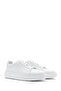 Men's White Lace-Up Thick-Soled Sports Shoes, Leather Sneaker 26Sfd612718 - 2