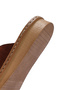 Women's Tan Buckle Suede Leather Comfort Slippers 25Sfd340110 - 8