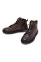 Men's Brown Zippered Leather Sports Boots 25Wfd692918 - 4