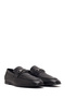 Men's Black Buckle Leather Shoes, Casual Loafer 26Sfd670918 - 2