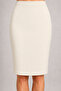 PENCIL SKIRT BROKEN WHITE CREPE FABRIC