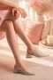 Beige Wrinkled Kugan Meyten Heeled Shoes 3 cm - 2