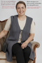 Women's Knitwear Large Size Seasonal Mother's Vest Flexible Accordion Knit Long - Lace-Up 95 Cm. Below the Knee Comfortable Fit Gray - 7