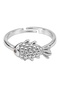 Diva Charm Fish Detailed Sparkling Ring - 4