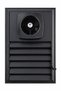 40X50 Aluminum Matte Black Bathroom Screen with Fan