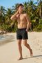 Summer Men's Swim Shorts Quick-Drying Short Length Elastic Lace-Up Beach Pool Shorts Pack of Zippered Pocket - 6