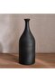 Olivia Terracotta Vase 13.5x13.5x32cm - Black - 4