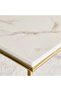 Glasgow Coffee Table Marble - White & Gold - 5